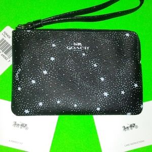 (Coach) side zipper wristlet, (Coach) ID lanyard